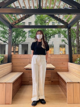 「韓国コーデ」｜「アイテム（スリッポン）」を使った、by muni:r  staffさん（レディース・158cm）の夏コーディネート