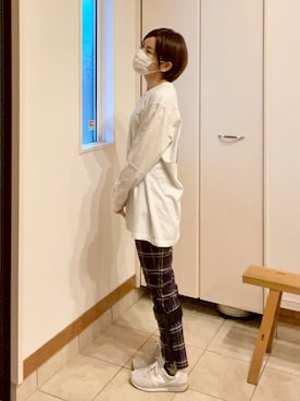 「IENA（イエナ）のアイテム（スラックス）」を使った、ズッキーさん（レディース・157cm）の夏コーディネート