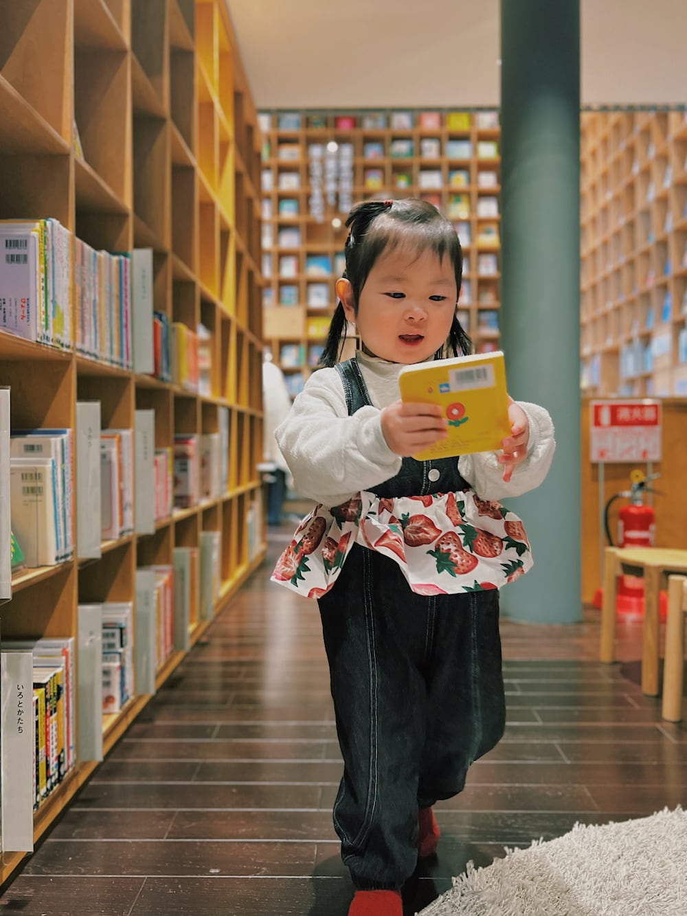 「キッズファッション、キッズコーデ、女の子コーデ、姉妹コーデ、リンクコーデ、休日スタイル、休日コーデ、プチプラ、プチプラコーデ、春色、春コーデ、春めき満開コーデ、オーバーオール、スカート」｜「BRANSHESのアイテム（スウェット、グレー系）」を使った、terukoさん（キッズ・100cm）の春コーディネートの1枚目の写真