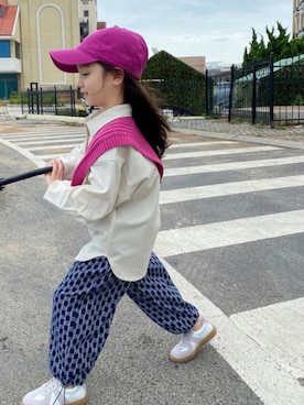 「UNIDRE（ユニドレ）のアイテム」を使った、UNIDRE baby&kidsさん（キッズ・110cm）の秋コーディネート