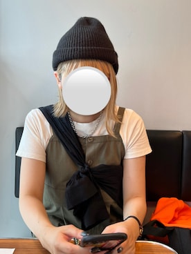 「JEANASIS（ジーナシス）のアイテム（サロペット/オーバーオール）」を使った、無さん（レディース・160cm）の秋コーディネート