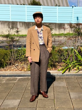「OLD JOE & CO.（オールドジョーアンドコー）のアイテム（トップス）」を使った、zyeeeebarさん（メンズ・160cm）の夏コーディネート