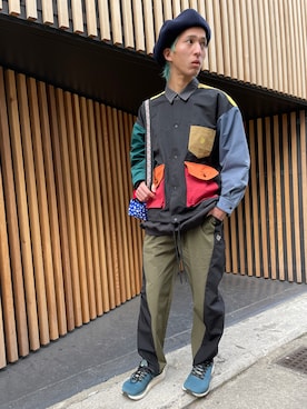「ALDIES（アールディーズ）のアイテム（ハンチング/ベレー帽）」を使った、JPさん（メンズ・170cm）の冬コーディネート