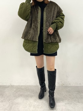 「ニット/セーター」｜MISA《骨格ナチュラル／イエベ春》さん（レディース・156cm）の冬コーディネート