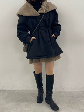 「one after another NICE CLAUP（ワンアフターアナザーナイスクラップ）のアイテム（ミリタリージャケット）」を使った、MISA《骨格ナチュラル／イエベ春》さん（レディース・156cm）の秋コーディネート
