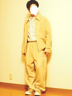 「koe（コエ）のアイテム（ジャケット/アウター）」を使った、Hanbeさん（メンズ・168cm）の秋コーディネート