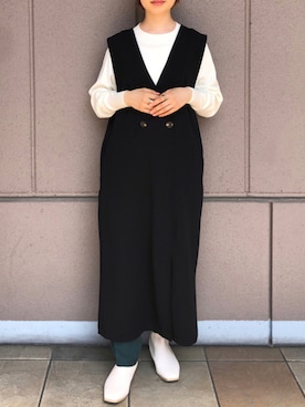 板さん(レディース・156cm)の秋コーディネート