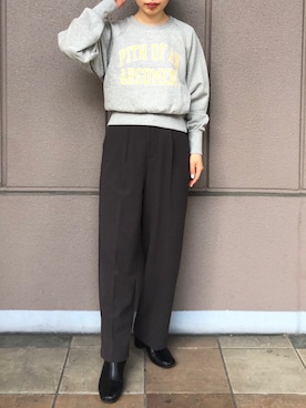 板さん（レディース・156cm）の秋コーディネート