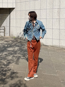 「70'sコーデ」｜「アイテム（ジャケット/アウター）」を使った、tsubasaindaeyoさん（メンズ・175cm）の春コーディネート