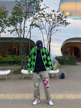 「Have a good time（ハバグッタイム）のアイテム（ジャケット/アウター）」を使った、tsubasaindaeyoさん（メンズ・175cm）の夏コーディネート