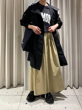 「アイテム（ブルゾン）」を使った、miyume.さん（レディース・158cm・20代）の春コーディネート