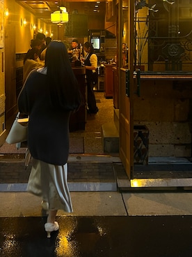 「AZUL by moussy（アズールバイマウジー）のアイテム（スカート）」を使った、aaayuuu55さん（レディース・159cm）の秋コーディネート