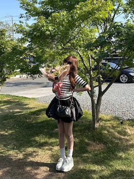 「バルーンスカート」｜nonoさん（レディース・155cm）の夏コーディネート