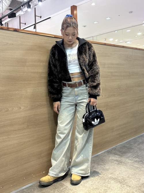 FAUX FUR COMPACT JACKET（ブルゾン）｜X-girl（エックスガール