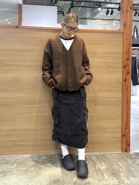 「アイテム（カーディガン/ボレロ）」を使った、ICHIGOさん（レディース・165cm・10代）の冬コーディネート