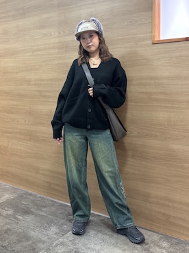 「X-girl（エックスガール）のアイテム」を使った、ICHIGOさん（レディース・165cm）の秋コーディネート