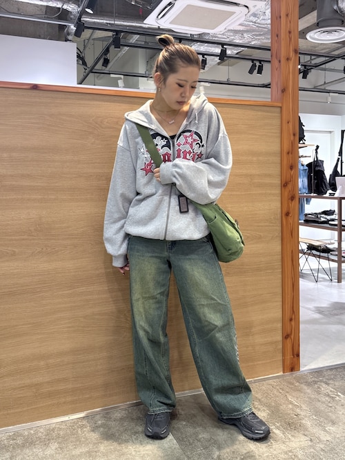 TRIBAL HEART ZIP UP SWEAT HOODIE（パーカー）｜X-girl（エックス