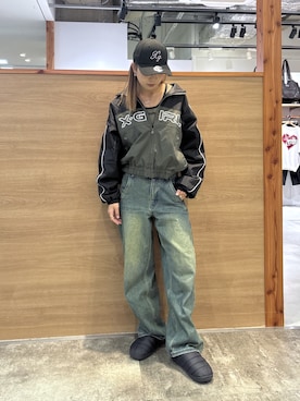 「アイテム（帽子）」を使った、ICHIGOさん（レディース・165cm・10代）の秋コーディネート