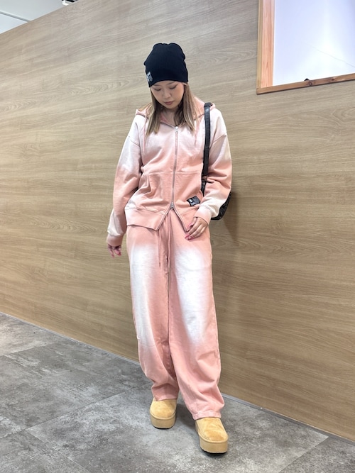 OVERDYED ZIP UP SWEAT HOODIE（パーカー）｜X-girl（エックスガール