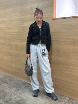 「X-girl（エックスガール）のアイテム」を使った、ICHIGOさん（レディース・165cm）の秋コーディネート