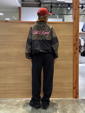 「NEW ERA（ニューエラ）のX-girl × NEW ERA(R) 9FORTY XG LOGO CAP（キャップ、レッド系）」を使った、ICHIGOさん（レディース・165cm）の夏コーディネート