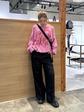 「X-girl（エックスガール）のアイテム」を使った、ICHIGOさん（レディース・165cm）の秋コーディネート