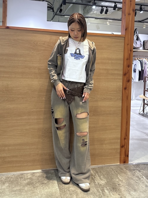 DISTRESSED SWEATPANTS（スウェットパンツ）｜X-girl（エックスガール
