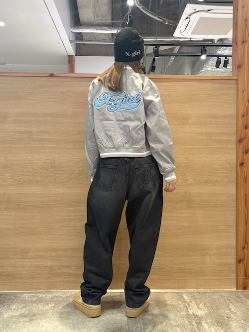 セール】CHEERFUL LOGO VARSITY JACKET（スタジャン）｜X-girl