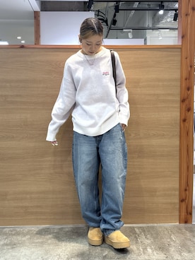 「アイテム（ニット/セーター）」を使った、ICHIGOさん（レディース・165cm・10代）の冬コーディネート