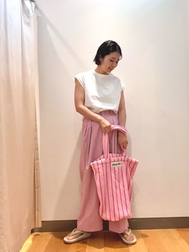 「BONGUSTA（ボングスタ）のアイテム」を使った、bayaさん（レディース・160cm）の夏コーディネート