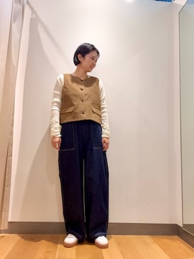 「アイテム（その他アウター）」を使った、bayaさん（レディース・160cm）の秋コーディネート