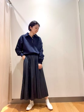 「アイテム（ローファー）」を使った、bayaさん（レディース・160cm・40代）の秋コーディネート