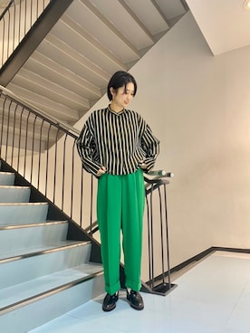 「アイテム（イヤリング）」を使った、bayaさん（レディース・160cm）の冬コーディネート