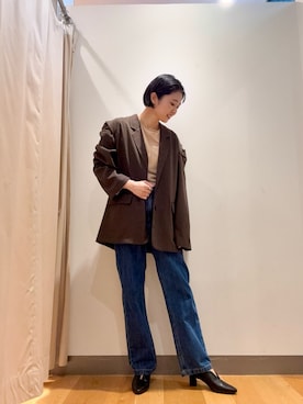 「アイテム（その他アウター）」を使った、bayaさん（レディース・160cm・40代）の秋コーディネート