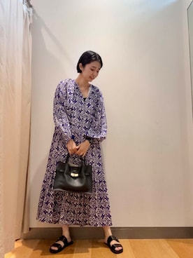 「レザーサンダル」｜bayaさん（レディース・160cm）の夏コーディネート