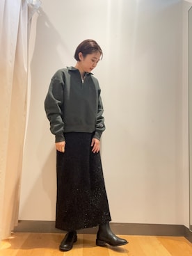 「ガーリーコーデ」｜bayaさん（レディース・160cm）の秋コーディネート