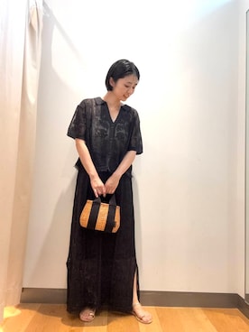 「NICOLAS LAINAS（ニコラスライナス）のアイテム」を使った、bayaさん（レディース・160cm）の夏コーディネート