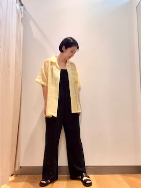 「URBAN RESEARCH（アーバンリサーチ）のアイテム（オールインワン・サロペット）」を使った、bayaさん（レディース・160cm）の夏コーディネート