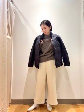 「アイテム（ローファー）」を使った、bayaさん（レディース・160cm・40代）の秋コーディネート