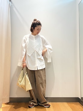 「KBF（ケイビーエフ）のアイテム（バッグ）」を使った、ばやさん（レディース・160cm）の夏コーディネート