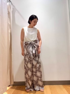 「NICOLAS LAINAS（ニコラスライナス）のアイテム」を使った、bayaさん（レディース・160cm）の夏コーディネート