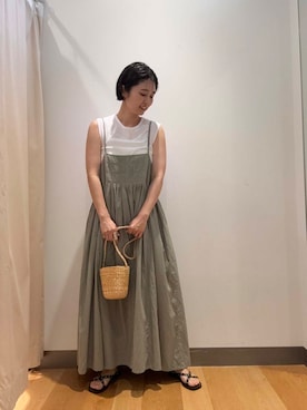 「レザーサンダル」｜bayaさん（レディース・160cm）の夏コーディネート
