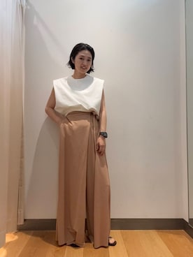 「ノンスリーブ」｜bayaさん（レディース・160cm）の夏コーディネート