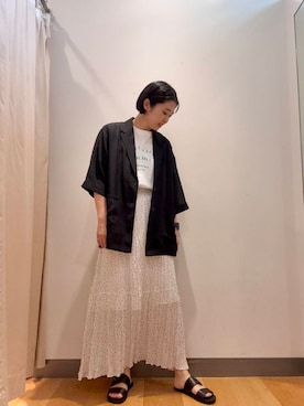 「アイテム（その他アウター）」を使った、bayaさん（レディース・160cm）の夏コーディネート