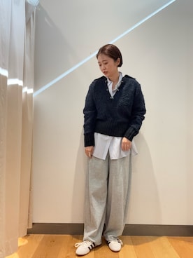 「アイテム（スウェットパンツ）」を使った、bayaさん（レディース・160cm）の秋コーディネート