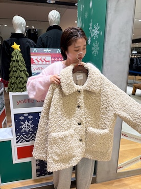 「アイテム（その他アウター）」を使った、bayaさん（レディース・160cm・40代）の冬コーディネート