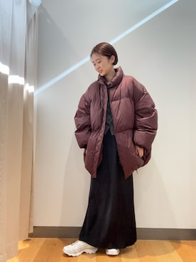 「アイテム（ダウンジャケット/コート）」を使った、bayaさん（レディース・160cm）の秋コーディネート