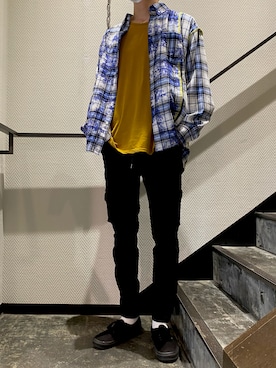 「surt（サート）のSURT（サート）CARGOカーゴパンツ（カーゴパンツ）」を使った、neotinさん（メンズ・182cm）の夏コーディネート