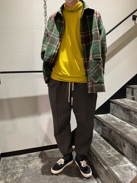「B2nd」｜「アイテム（スウェットパンツ）」を使った、neotinさん（メンズ・182cm）の秋コーディネート