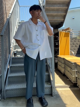 「ワークマン」｜都会のアーミーさん（メンズ・174cm・30代）の夏コーディネート